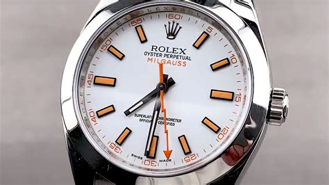 rolex milgauss 11640 white dial|rolex 116400 outliers.